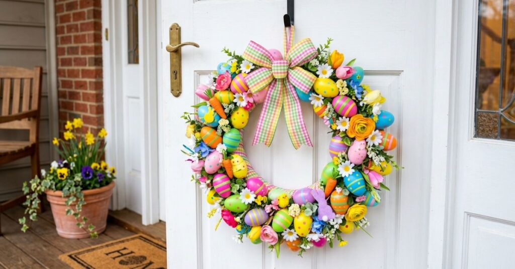 Dollar Store DIY Easter Wreath On Budget