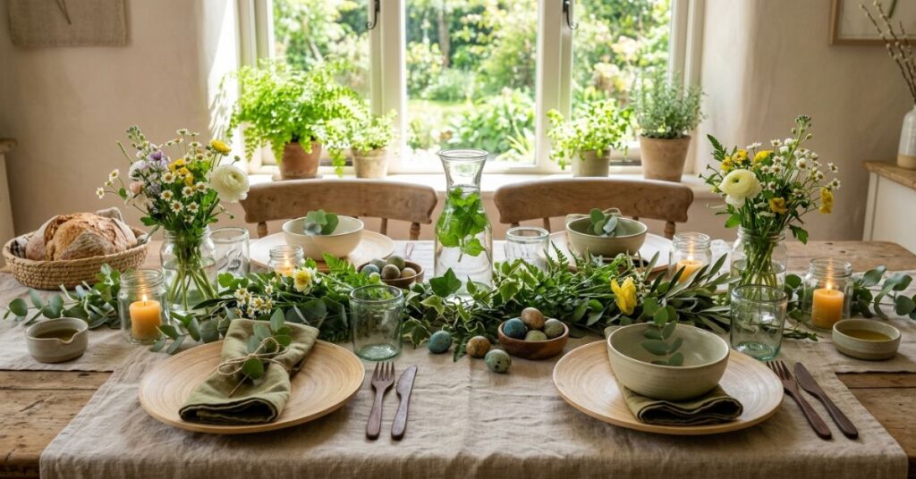 Easter Table Decor Ideas Using Handmade Centerpieces