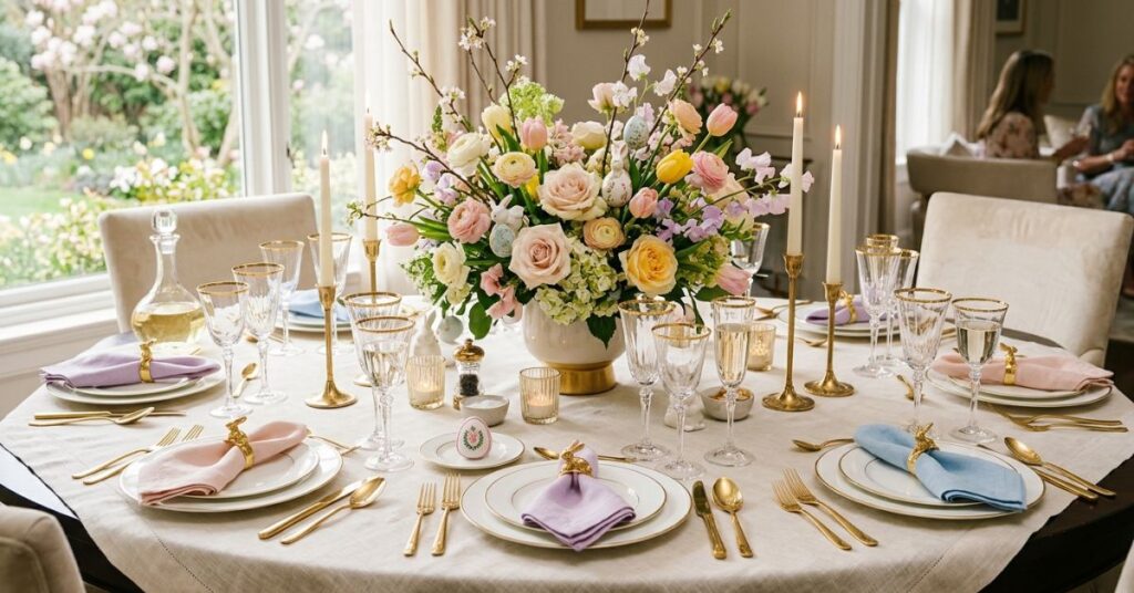 Elegant Easter Dining Table Setup Ideas