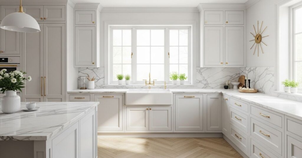 Elegant White Cabinet Kitchens