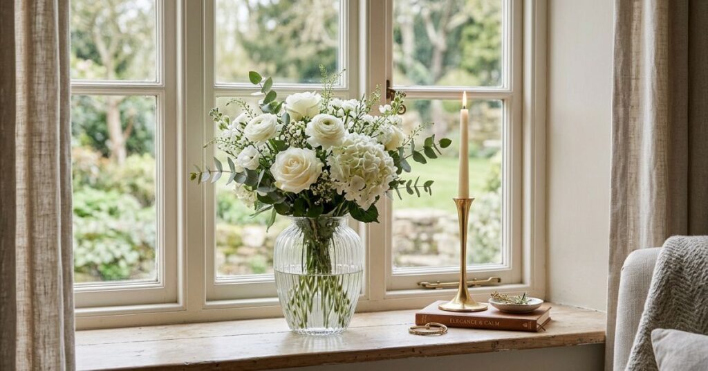 Elegant Window Sill Decor Setup