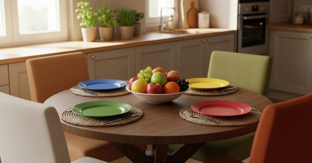Family-Friendly Casual Round Table Styling