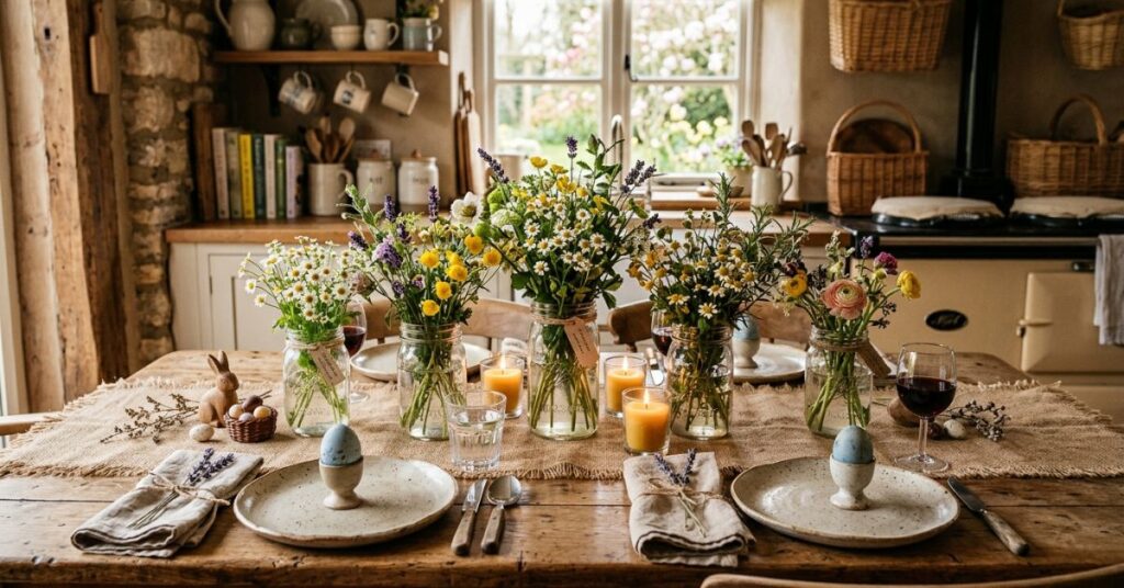 Farmhouse Easter Table Decor Ideas for Cozy Dining