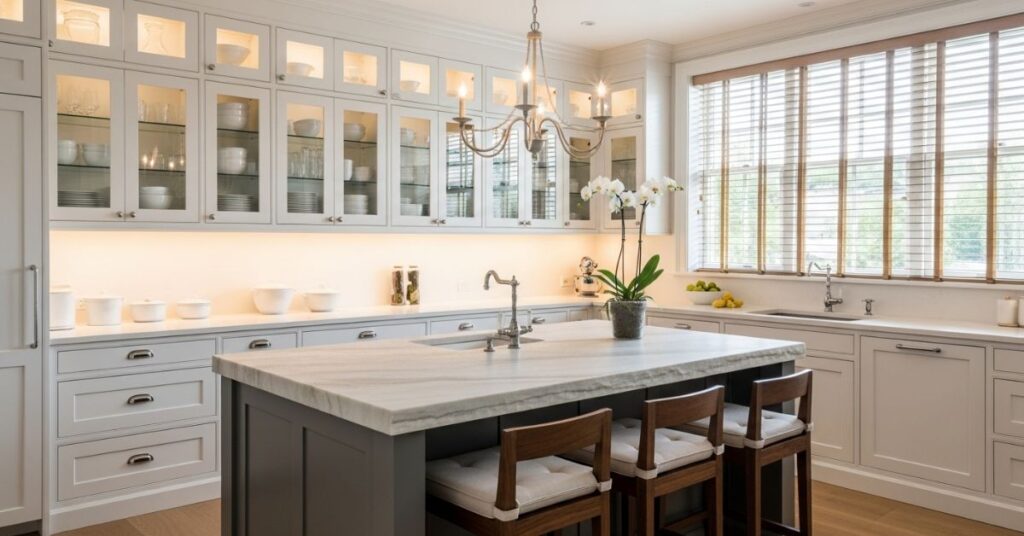 Glass-Front Cabinets for Display Elegance