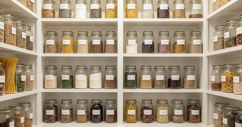 Glass Jar Pantry Storage Aesthetic
