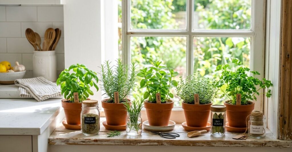 Kitchen Window Sill Decor Ideas