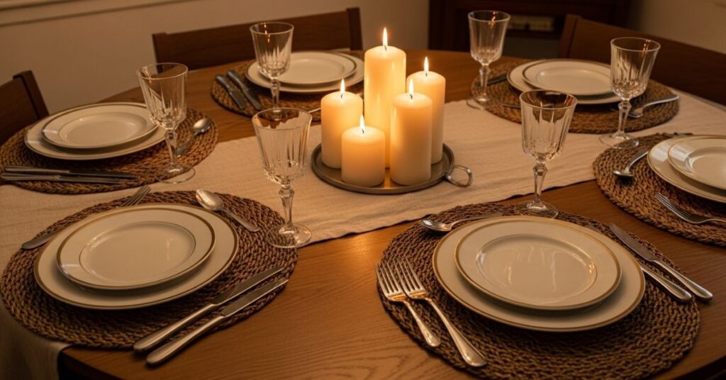 Layered Table Mats and Runner Styling Ideas