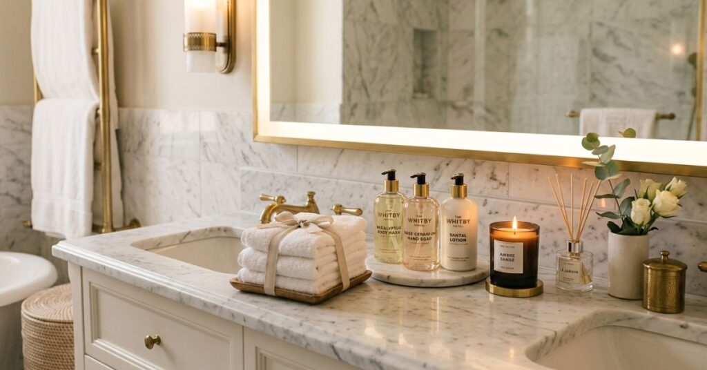 Luxury Hotel-Inspired Bathroom Setup