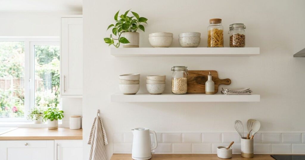 Minimalist Kitchen Shelf Decor Ideas
