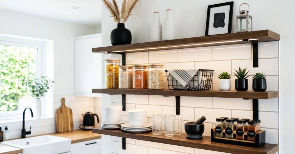 Modern Kitchen Shelf Decor Inspiration