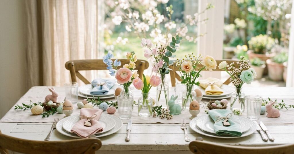 Pastel-Themed Easter Table Decor Ideas for Soft Aesthetics