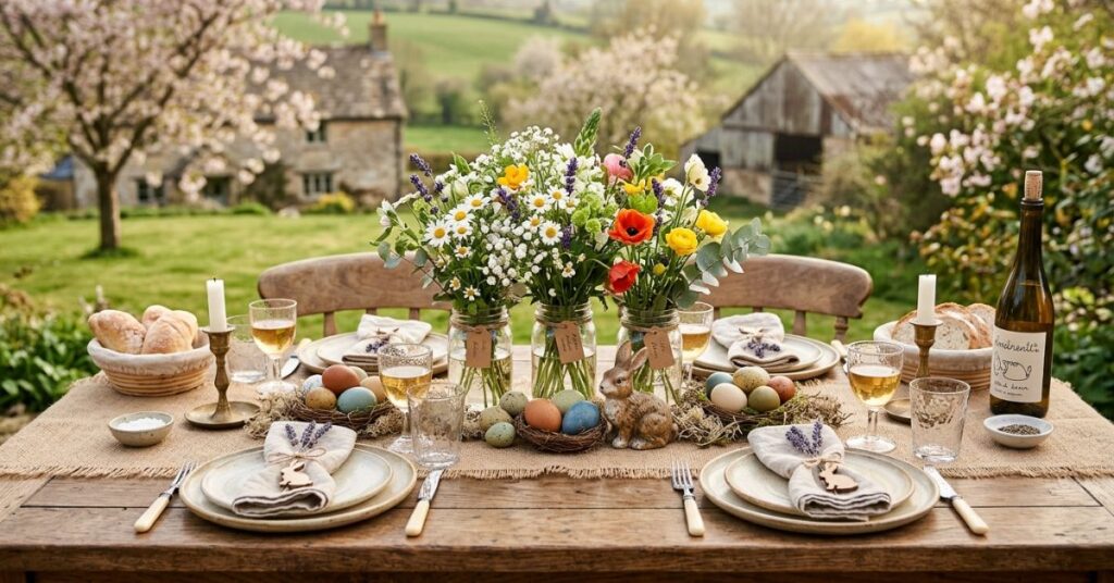 Rustic Easter Table Decor Ideas with Natural Elements