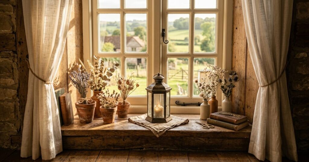 Rustic Window Sill Decor Ideas