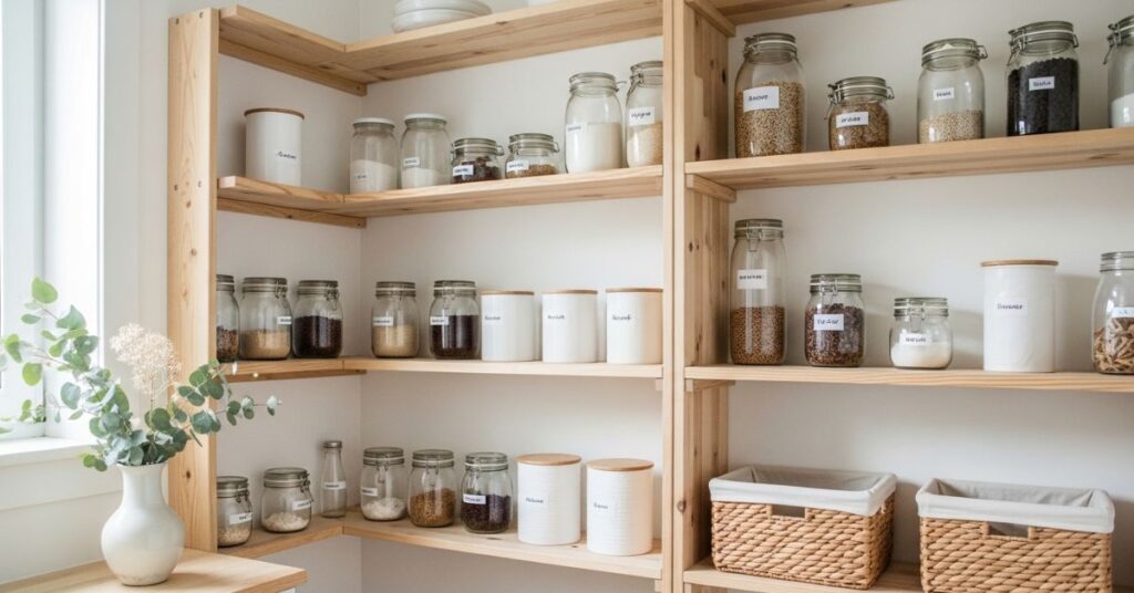 Scandinavian Style Clean Pantry Design