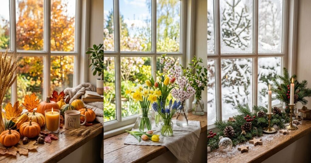 Seasonal Window Sill Decor Inspiration