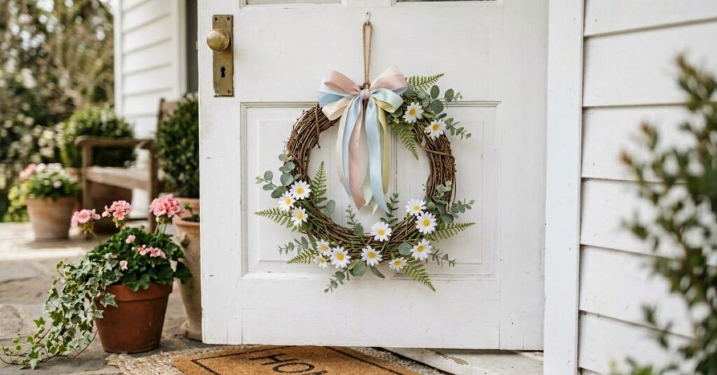 Simple DIY Easter Wreaths For Front Door Ideas