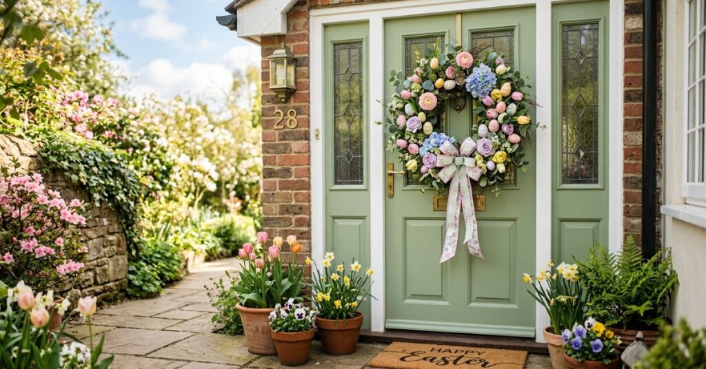 Spring Easter Front Door Wreath Ideas