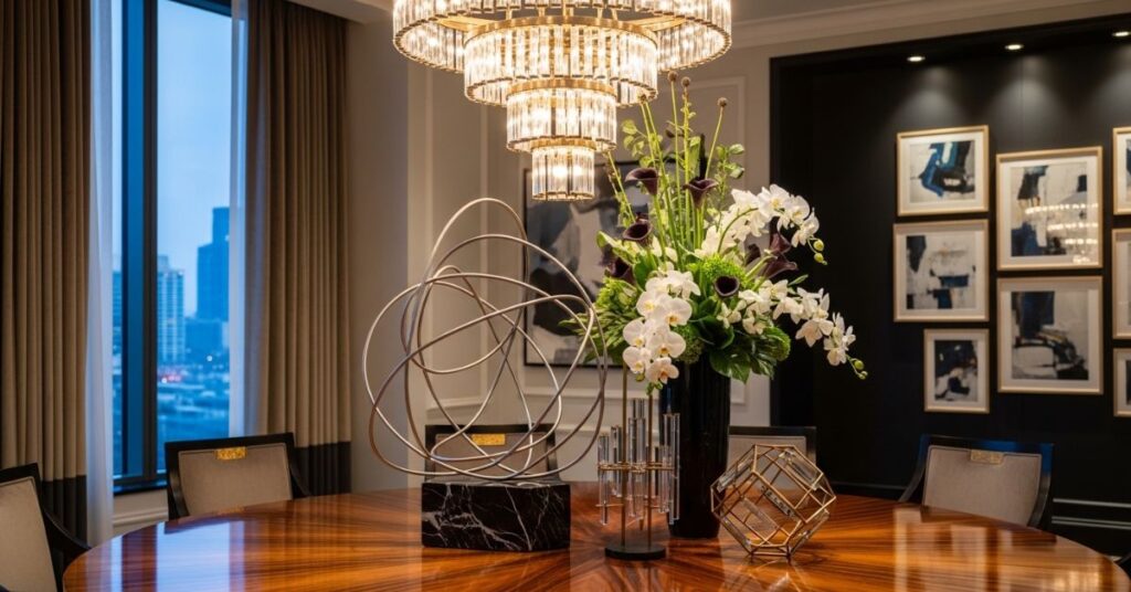 Statement Centerpiece Ideas for Round Tables
