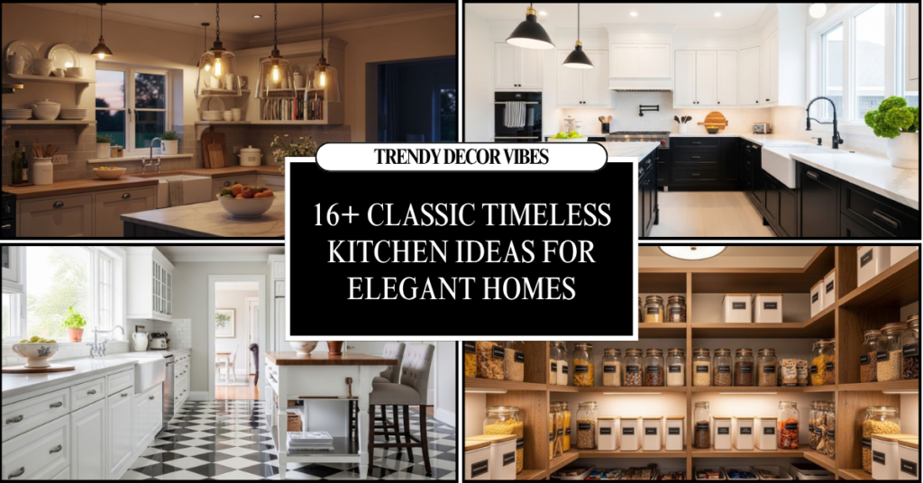 Classic Timeless Kitchen Ideas