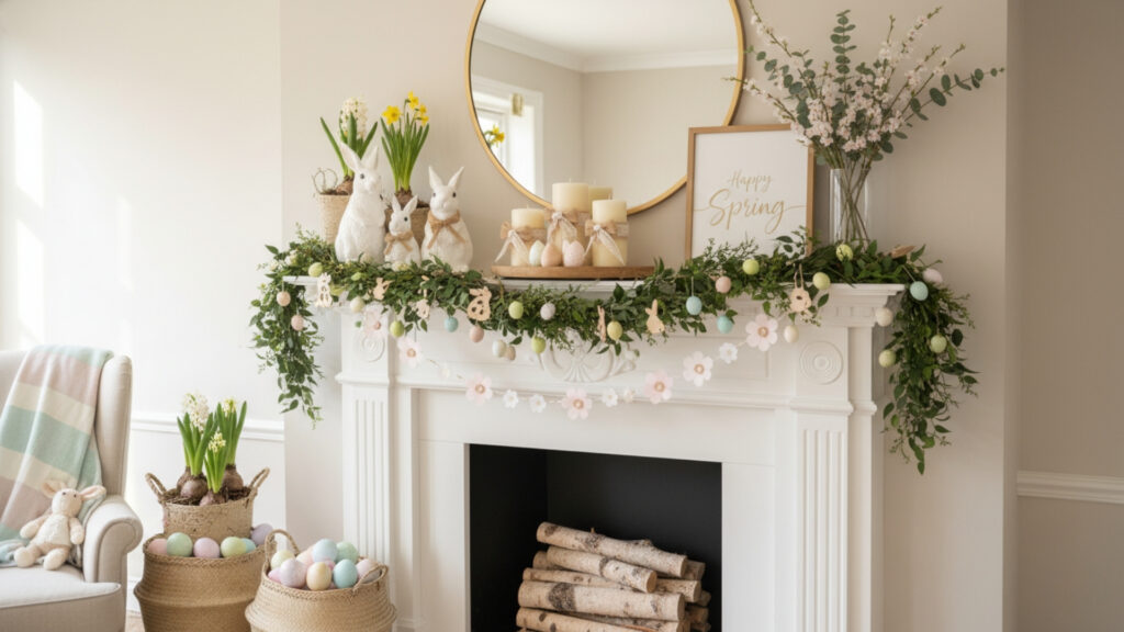 DIY Easter Mantel Decor Ideas for Stylish Seasonal Living Spaces