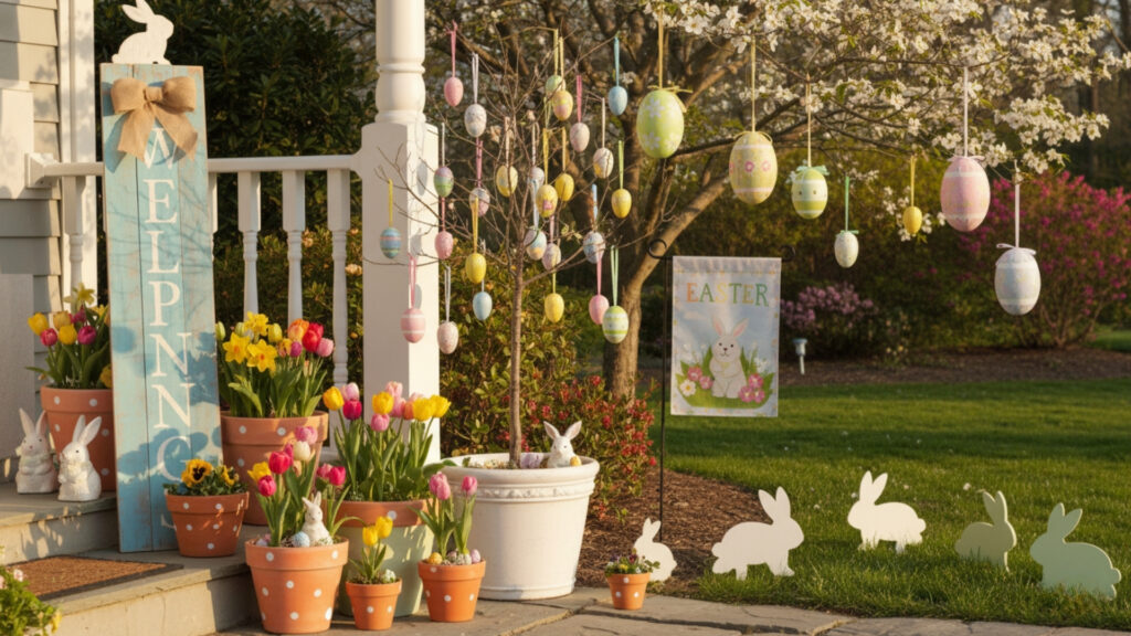 DIY Easter Outdoor Decor Ideas for Creative Festive Curb Appeal