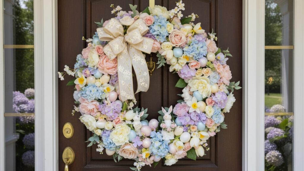 Easter Front Door Wreath Decor Ideas for Festive Entry Style