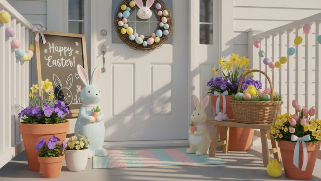 Easter Front Porch Family Friendly Decor Ideas for Joyful Spaces