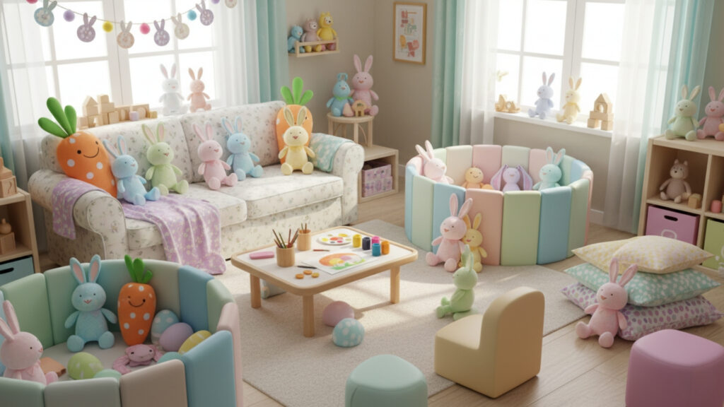 Easter Kids Friendly Living Room Decor Ideas for Fun Family Spaces