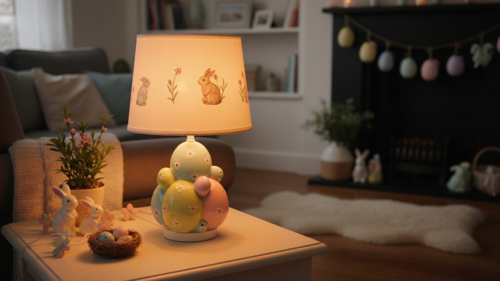Easter Table Lamp Decor Ideas for Cozy Living Room Lighting
