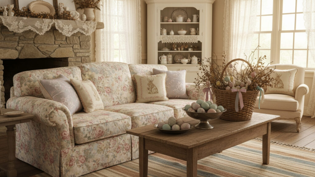 Easter Vintage Decor Ideas for Timeless Living Room Charm