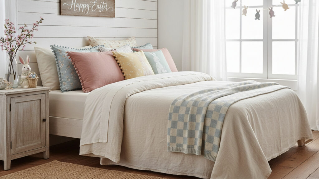 Farmhouse Easter Bedroom Decor Ideas for Soft Seasonal Comfort
