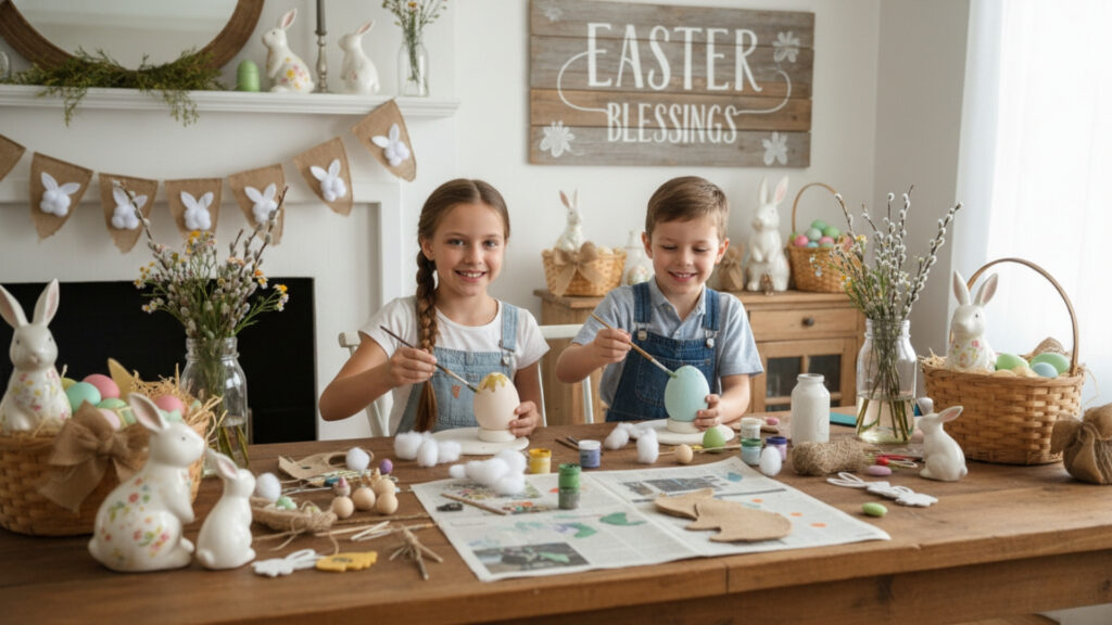 Farmhouse Easter Kids Decor Ideas for Family Friendly Rustic Fun