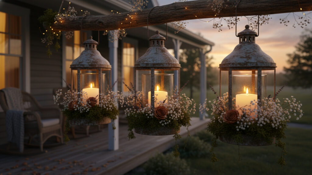 Farmhouse Easter Lantern Decor Ideas for Warm Rustic Glow