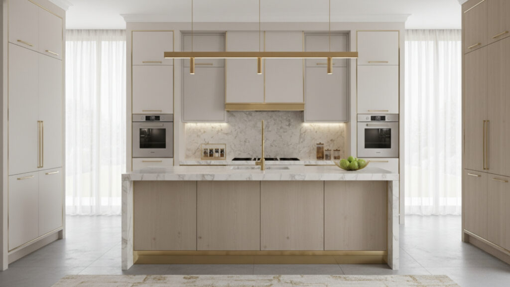Luxury Kitchen Color Scheme Ideas For Balanced Elegant Interior Look
