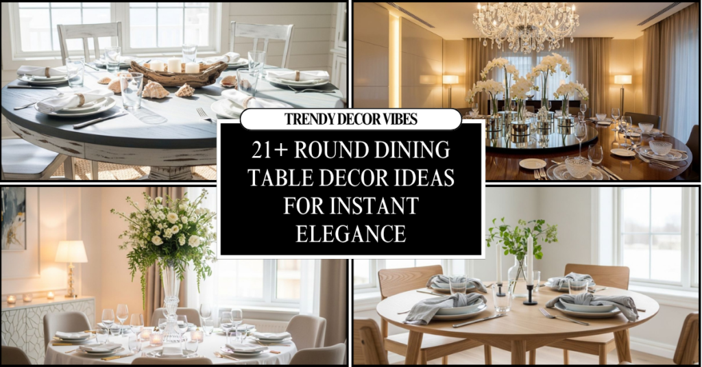 Round Dining Table Decor Ideas