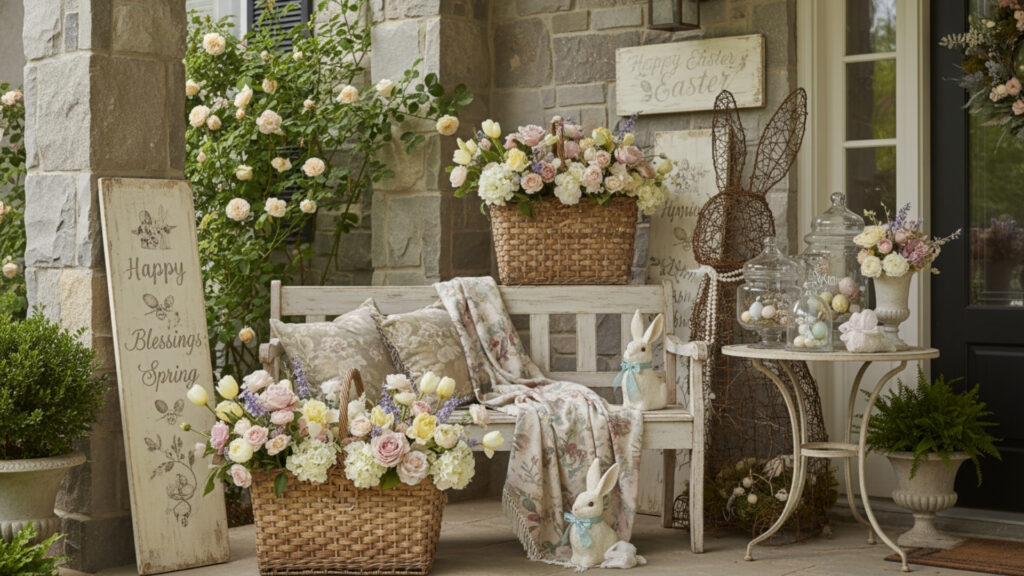 Vintage Easter Outdoor Decoration Ideas for Timeless Seasonal Charm