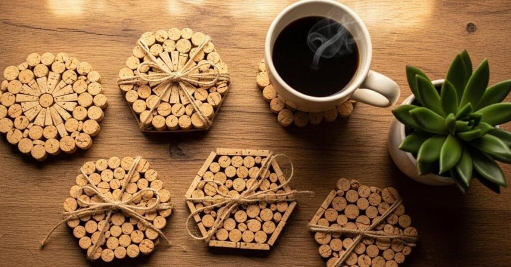DIY Wine Cork Coasters - Wine Cork Crafts