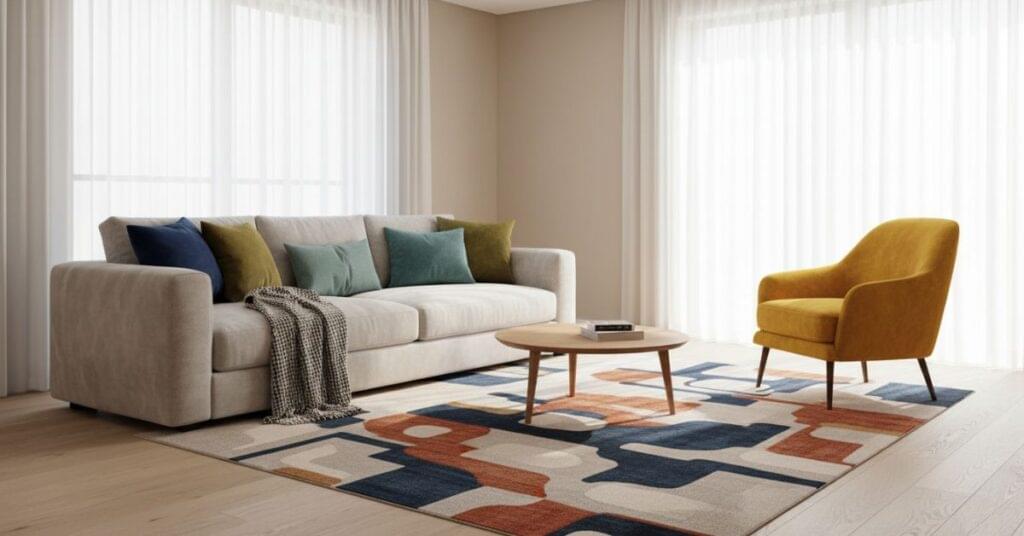 Pops of Bold Color Through Furniture & Accessories