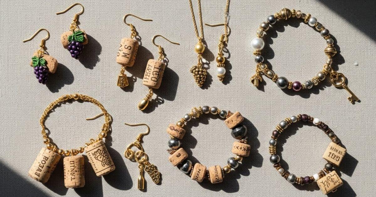 Upcycled Wine Cork Jewelry Ideas