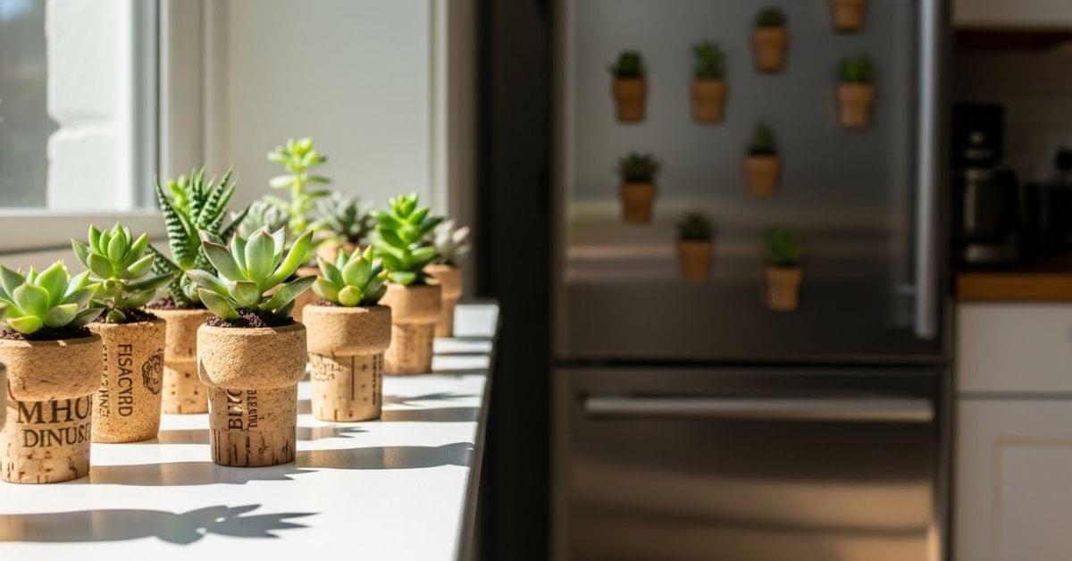 Wine Cork Planters & Succulent Holders