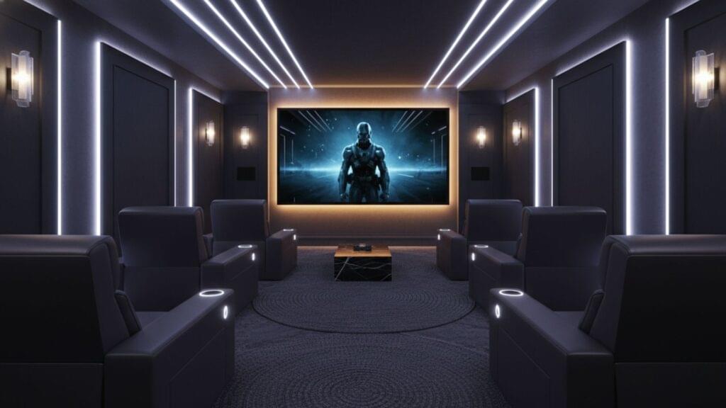 Ambient Lighting for a True Cinema Feel - Home Theater Room Decor Ideas