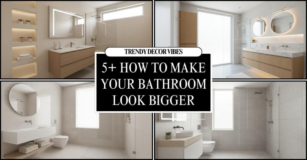 6 How To Make Your Bathroom Look Bigger With DesignÂ