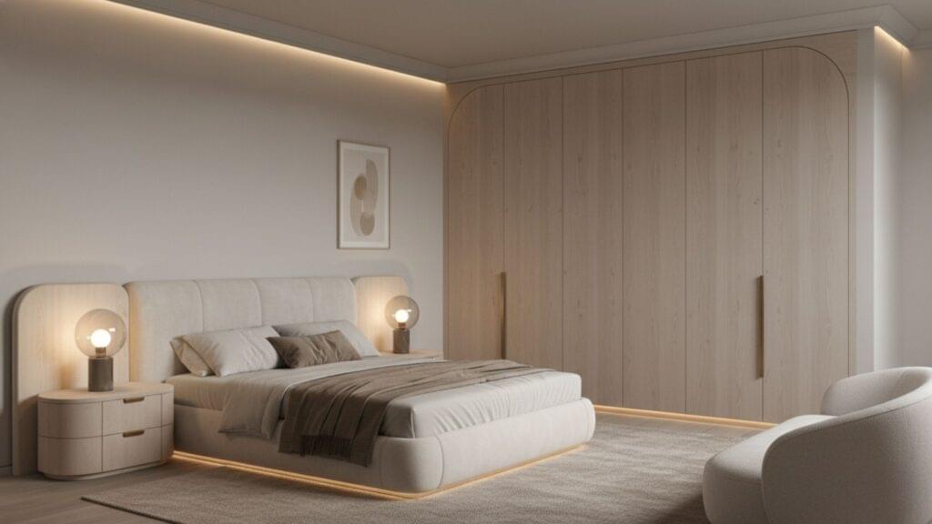 Sculptural Furniture and Soft Curves Defining Modern Sophisticated Bedroom Styles