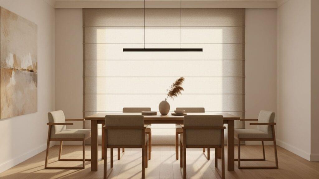 Tailored Roman Shades for Elegant and Structured Window Styling